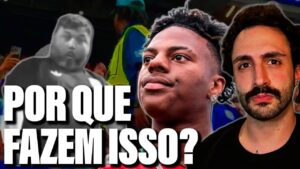 Thumbnail do vídeo de Gustavo Gaiofato no Youtube, com uma montage: o professor Gaiofato em primeiro plano, o influencer Speed um pouco atrás, e em terceiro plano as cenas de racismo, representando o racismo na Argentina.